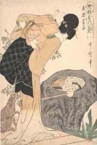 Mutter und Kind, ca. 1800 von Kitagawa Utamaro