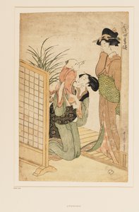 Mutter, Kind und Amme, ca. 1790 von Kitagawa Utamaro