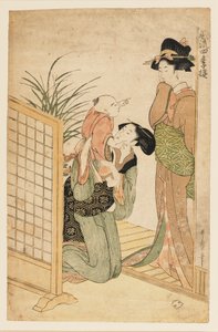 Mutter, Kind und Krankenschwester von Kitagawa Utamaro
