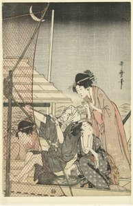 Nächtlicher Fischfang von Kitagawa Utamaro