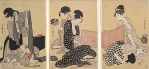 Stickerei von Kitagawa Utamaro