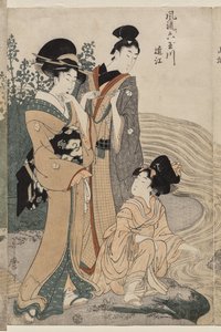 Provinz Omi aus der Serie Modische Sechs Juwelenflüsse (Furyu Mu Tamagawa)