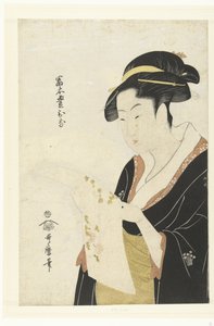 Porträt von Tomimoto Toyohina von Kitagawa Utamaro