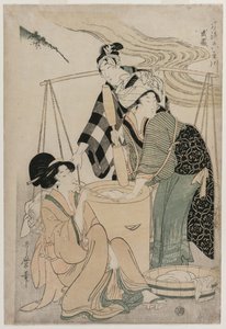 Provinz Settsu aus der Serie Modische sechs Juwelenflüsse (Furyu Mu Tamagawa)