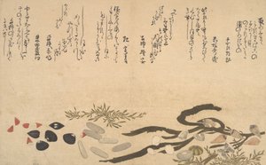 Muscheln unter Wasser, 1790 von Kitagawa Utamaro
