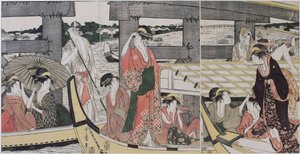 Auf und unter der Ryogoku-Brücke