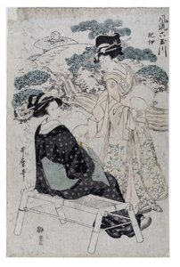 Die Eleganten Sechs Juwelenflüsse, ca. 1800-1805 (Holzschnitt auf Papier)