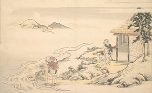 Der Vollmond zur Zeit der Imo-Ernte, 8. Monat von Kitagawa Utamaro