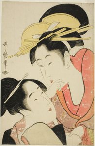 Die Gewohnheit, andere zu kritisieren (Ta o soshiru kuse), aus der Serie "Sieben schlechte Gewohnheiten (Nakute nana kuse)"