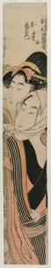 Die Liebenden Ohan und Choemon (aus der Serie Joruri-Balladen im Tokiwazu- und Tomimoto-Stil) von Kitagawa Utamaro