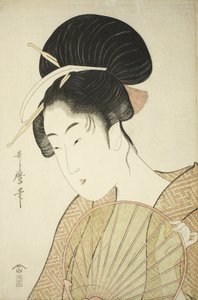 Frau mit rundem Fächer, ca. 1797