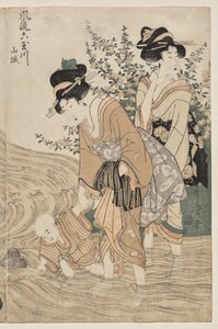 Provinz Yamashiro aus der Serie Modische sechs Juwelenflüsse von Kitagawa Utamaro