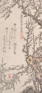 Blühender Pflaumenbaum, spätes 18. - frühes 19. Jahrhundert von Kitao Shigemasa