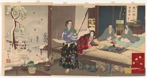Chushingura, Yuranosuke im Ruhestand von Kiyochika Kobayashi
