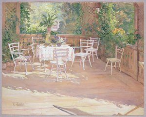 Blick auf die Veranda von Klara Zeidler
