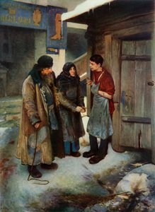Einen Besuch bei ihrem Sohn abstatten von Klavdi Vasilevich Lebedev