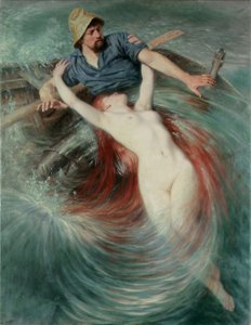 Ein Fischer von einer Sirene verschlungen von Knut Ekwall
