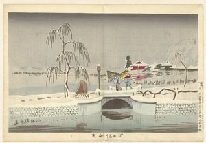 Das Benten-Heiligtum in Ikenohata von Kobayashi Kiyochika