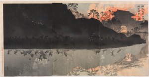 Unsere Elitekräfte besetzen die Pescadoren-Inseln von Taiwan von Kobayashi Kiyochika