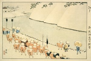 Schnee bei Soto-Sakurada, Kasumigaseki von Kobayashi Kiyochika