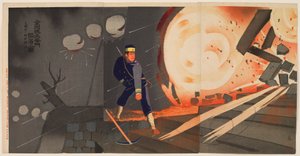 Der Fall der Jinzhou-Festung: Gefreiter Onoguchi Tokuji von Kobayashi Kiyochika