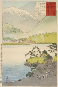 Die Yumoto-Schwefelquelle, Nikkō von Kobayashi Kiyochika