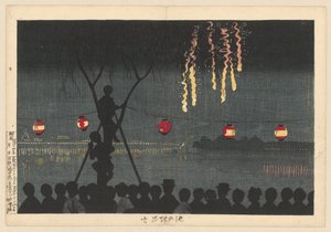 Feuerwerk in Ikenohata