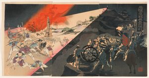 Der große Sieg unserer Armee in der Nacht von Pyeongyang von Kobayashi Toshimitsu