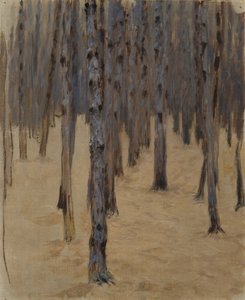 Nadelwald im Schnee von Koloman Moser