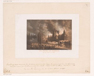 Brand im Schloss Haamstede von Koninklijke Nederlandse Steendrukkerij van C.W. Mieling