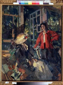 Am Fenster von Konstantin Alekseevich Korovin