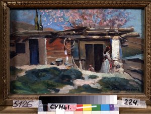 Krim, blühende Mandelbäume von Konstantin Alekseevich Korovin