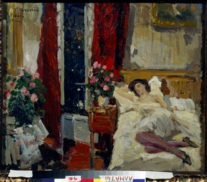 Im Zimmer von Konstantin Alekseevich Korovin