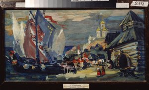 Bühnenbild für die Oper Sadko von N. Rimski-Korsakow