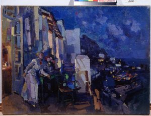 Abend auf der Veranda von Konstantin Alekseevich Korovin