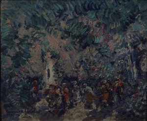Bühnenbild für das Ballett Korsar von A. Adam, 1911 von Konstantin Alekseevich Korovin