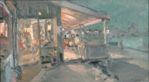Teehaus auf der Krim von Konstantin Alekseevich Korovin