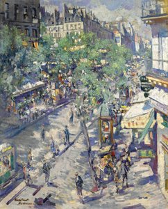 Der Boulevard de Sébastopol in Paris, 1923 von Konstantin Alekseevich Korovin