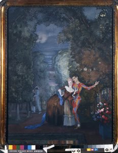 Harlekin und eine Dame, 1912