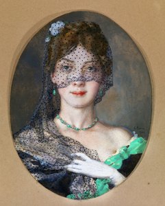 Die Dame mit dem Schleier (Manon Lescaut) von Konstantin Andreevic Somov