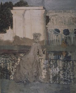 Dame am Teich