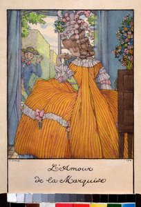 Die Liebe der Marquise - Illustration für das "Buch der Marquise" von Franz Blei