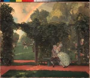 Der spöttische Kuss von Konstantin Andreevic Somov