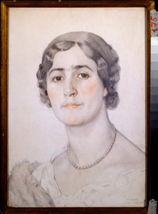 Porträt der Schauspielerin D G Karysheva von Konstantin Andreevic Somov