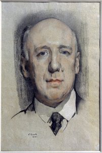 Porträt des Schriftstellers Fyodor Sologub (1863-1927) von Konstantin Andreevic Somov
