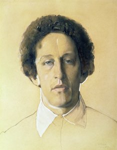 Porträt von Aleksandr Aleksandrovich Blok (1880-1921) von Konstantin Andreevic Somov