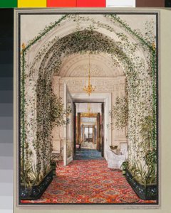 Interieurs des Winterpalastes - Der kleine Wintergarten in den Apartments von Alexandra Fjodorowna