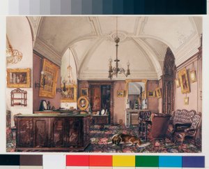 Interieur des Winterpalastes: Das Arbeitszimmer von Großfürst Nikolaus Nikolajewitsch von Konstantin Andreyevich Ukhtomsky