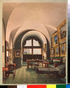 Das kleine Arbeitszimmer von Kaiser Nikolaus I im Winterpalast in St. Petersburg von Konstantin Andreyevich Ukhtomsky
