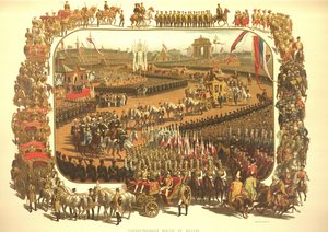 Der feierliche Einzug von Alexander III. in Moskau aus dem Krönungsalbum, 1883 von Konstantin Apollonovich Savitsky